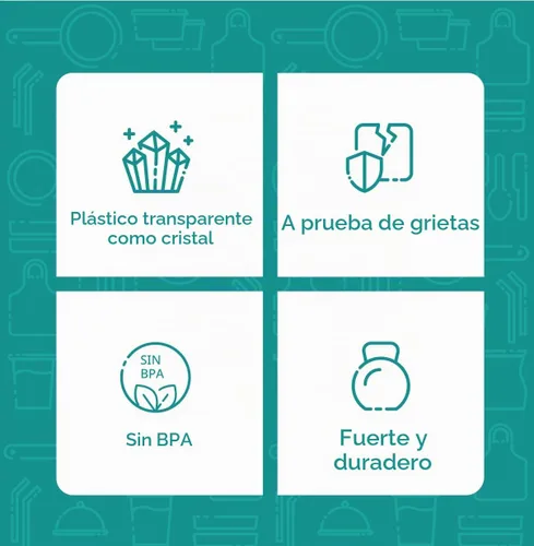 Vista 4 de GUSTO Vasos de plástico transparente de 9 onzas con tapas