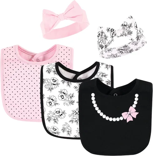 Vista 52 de Hudson Baby Conjunto de babero y diadema de algodón unisex para bebé Leopard Mamas Mini