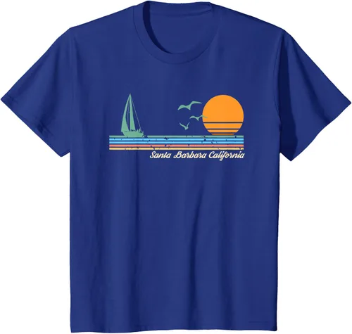 Vista 13 de Camiseta Santa Barbara California, Negro, S