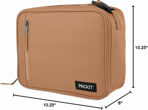 Vista 10 de PackIt - Fiambrera clásica congelable, capacidad de 3 litros, almendra