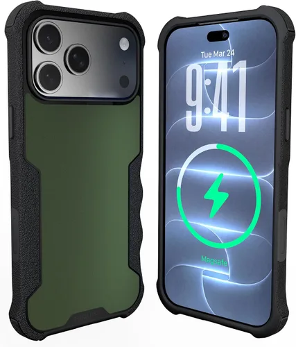 Vista 115 de Smartish Funda MagSafe, Gripzilla, agarre resistente, negro para iPhone 12 traje de noche negro