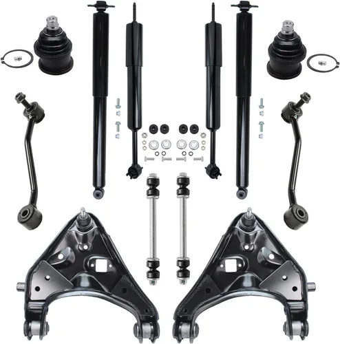 Vista 107 de Detroit Axle - Kit de extremo delantero para Hyundai Sonata XG350 XG300 Kia Optima, 2 brazos de control superiores con juntas de bola, 2 brazos