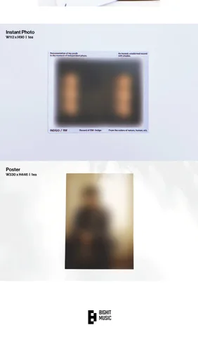 Vista 5 de BTS RM Indigo 1º Álbum en solitario Contenidos+Libro+Postal+Tarjeta fotográfica+Tarjeta de tela+Foto instantánea/Libro de letras+Guía+Seguimiento