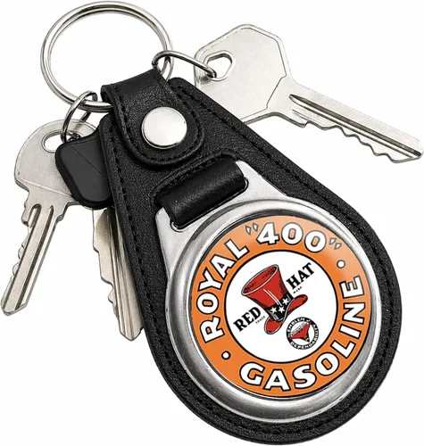 Vista 49 de Brotherhood Round Key Chain for Vintage Motor Oil, Petroleum, and