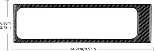 Vista 2 de AIRSPEED Para BMW M5 E39 Cubierta del marco de la caja del reposabrazos de la consola central, calcomanía de fibra de carbono accesorios interiores