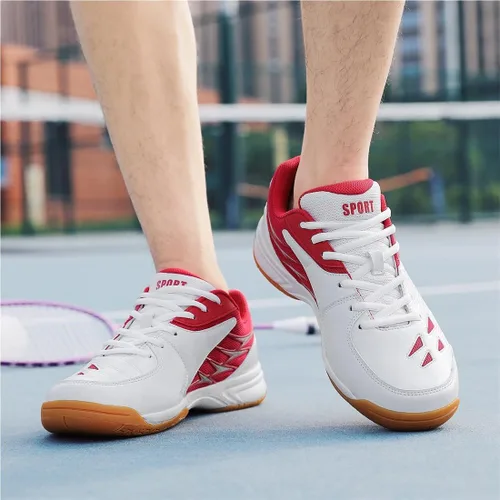 Vista 7 de VEACAM Tenis para hombre, tenis de bádminton para hombre, transpirables, con cordones, para pickleball y voleibol, zapatos deportivos casuales