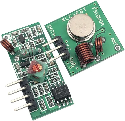 Vista 8 de FainWan 5 juegos de transmisor + receptor 433M Módulo transceptor súper regenerativo de alta frecuencia compatible con alarma antirrobo