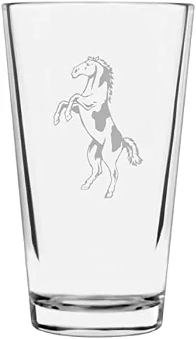 Vista 76 de Shetland Pony (cuerpo) - Vaso de pinta grabado con temática de caballo alternativo de 16 onzas