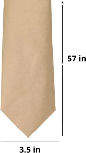 Vista 209 de tiemart Corbata de color sólido para hombre Longitud estándar