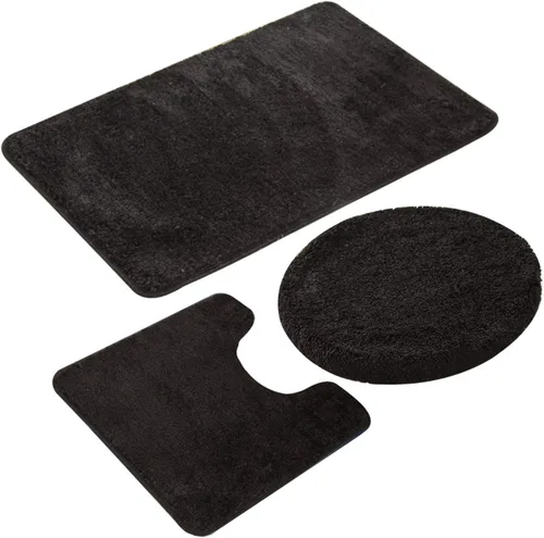 Vista 3 de Jianyana Juego de alfombras de baño de 3 piezas, incluye 1 alfombra de baño grande (19.5 x 31.5 pulgadas), 1 alfombra de inodoro en forma de U