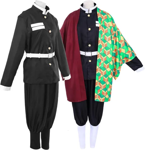 Vista 3 de Demon Slayer Giyuu Tomioka - Conjunto completo de kimono de anime para cosplay