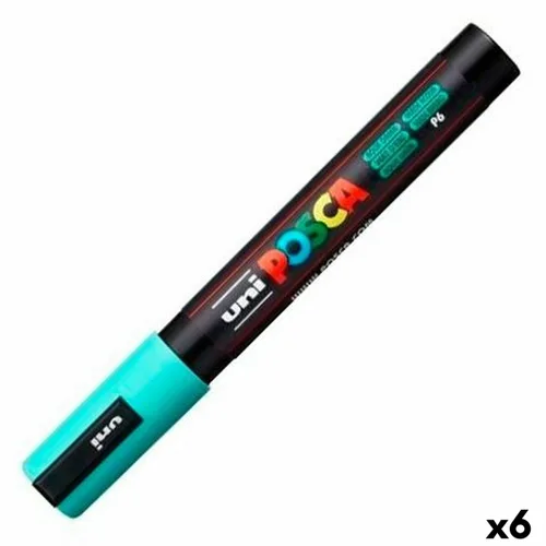 Vista 2 de Marcador POSCA PC-5M Verde Turquesa (6 Unidades)