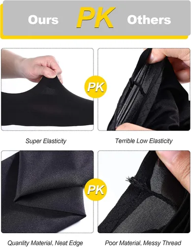 Vista 2 de Boao 10 pares de mangas UV para brazos para hombres y mujeres, cubierta de tatuajes refrescante, mangas de compresión con protección solar