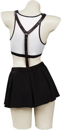 Vista 4 de Alleyon Traje de baño de anime para mujer, traje de baño de dos piezas, traje de baño de cosplay