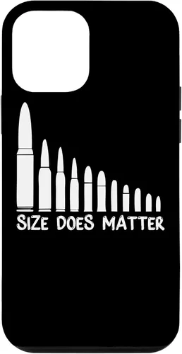 Vista 12 de iPhone 15 Size Does Matter Funny Gun Munición Bullet Size Matters Case