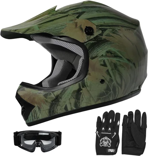 Vista 29 de SLMOTO - Casco DOT para niños y jóvenes, casco de motocross para todoterreno y calle, casco de motocicleta, casco de bicicleta de tierra, motocross