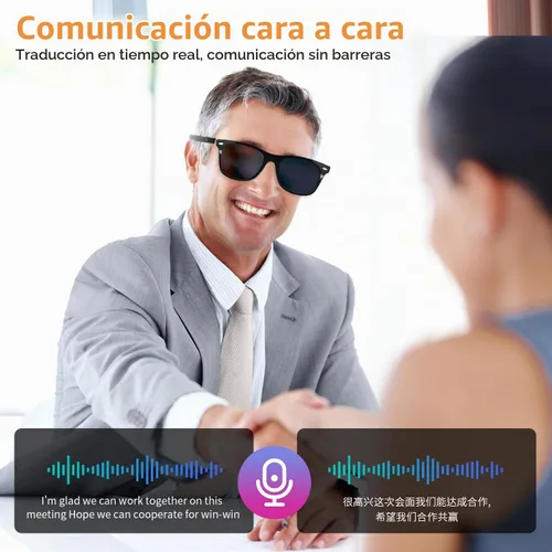 Vista 5 de AI Smart Glasses for Men Women - UV Protection Smart Sunglasses