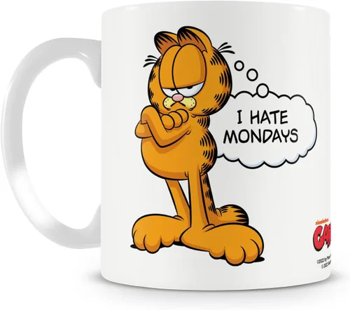 Vista 4 de Garfield Taza de café con licencia oficial "I Hate Mondays", talla única