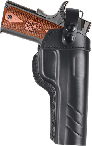 Vista 5 de OWB 1911 Holster - Top Grain Leather for Most 1911 Style Compatible with Colt, Kimber, Springfield, Tisas & More Fits 4" & 5" Barrels