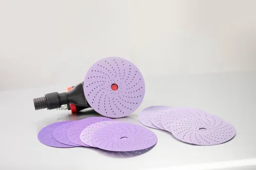 Vista 16 de 3M Cubitron II Hookit 31370 - Disco abrasivo de lijado limpio, 6 pulgadas, grado 40+, paquete de 50 discos, alto rendimiento, larga duración