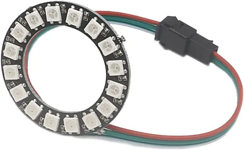 Vista 11 de WS2812 8 LED Pixel Ring Black PCB direccionable LED módulos 2812 IC RGB a todo color redondo llevado círculo DC5V