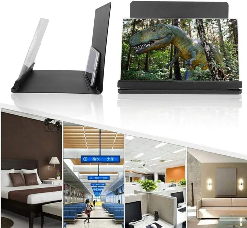 Vista 7 de EBTOOLS Lupa de pantalla para teléfono, amplificador de video HD de 12 pulgadas, soporte para teléfono celular, adecuado para interiores