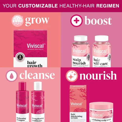 Vista 9 de Viviscal Paquete: Champú Espesante Cabello 8.5 fl oz y Suero 1.7 fl oz