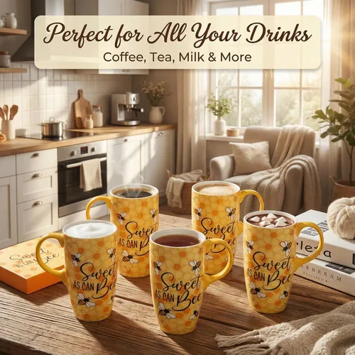 Vista 3 de Topadorn Taza de viaje de cerámica con tapa y asa para hombres y mujeres, para trabajo de oficina, apta para microondas y lavavajillas, 17 onzas