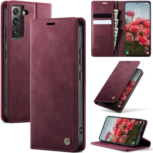Vista 104 de Funda tipo cartera para Samsung Galaxy Z Fold 7 de piel con tarjetero y función atril, cierre magnético, bloqueo RFID, TPU a prueba de golpes, Negro