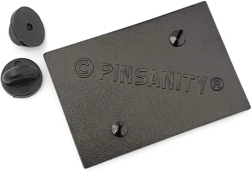 Vista 3 de Pinsanity La gran ola de Kanagawa Esmalte Pin de solapa, Metal Latón, Sin gemas.