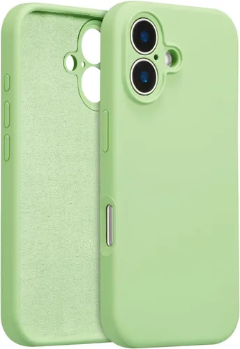 Vista 81 de Funda de silicona para iPhone Air, con [protección completa de la cámara] [forro de microfibra suave antiarañazos], funda de silicona líquida ultra