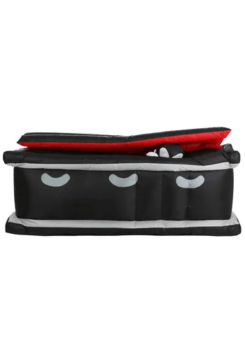 Vista 3 de Cofre Inflable de Vampiro de 6 Pies con Luz para Decoración Multicolor