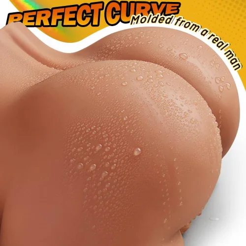 Vista 2 de Muñeca sexual masturbador masculino de 5.5 libras con ano apretado, masturbador anal realista con testículos realistas y nalgas prominentes