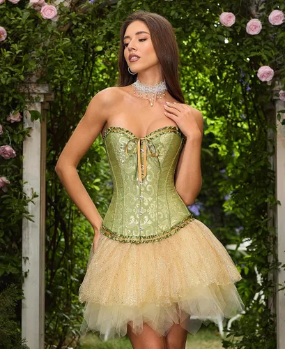 Vista 165 de SZIVYSHI Corsé para mujer, lencería moldeadora, body con cintura de encaje