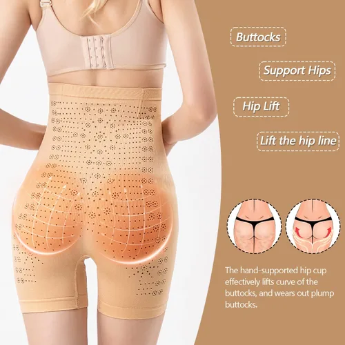 Vista 2 de 2 piezas de moldeador de fibra único, moldeador de fibra para mujeres, calzoncillos ajustados y moldeadores del cuerpo