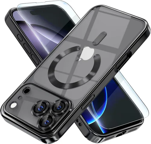 Vista 41 de Misea Funda magnética para iPhone 14 compatible con MagSafe [nunca amarillenta] [protección contra caídas de grado militar] protector completo