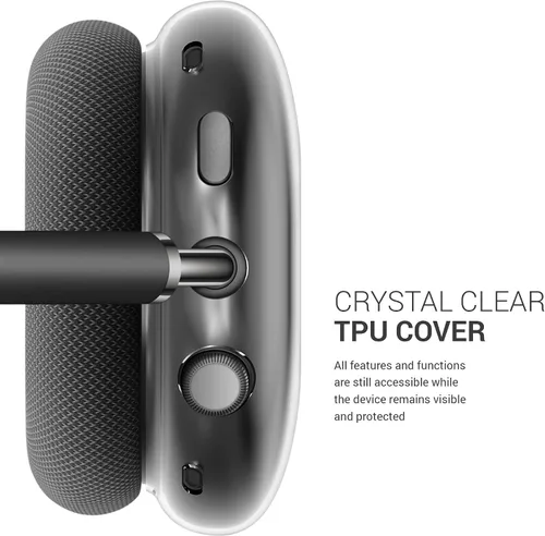 Vista 3 de kwmobile Fundas compatibles con Apple AirPods Max/AirPods Max 2 - 2 fundas protectoras para auriculares - Transparente