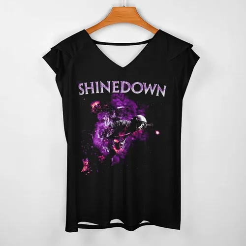 Vista 2 de Camisetas para mujer UPF 50 + manga corta con cuello en V