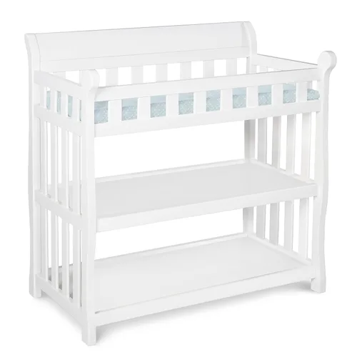 Vista 10 de Mesa para cambiar pañales Delta Children Eclipse con cambiador, gris