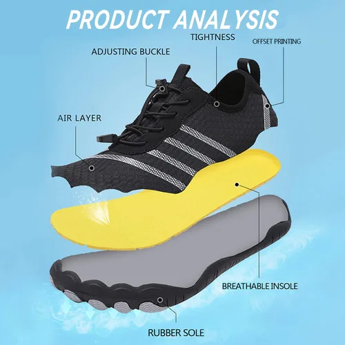 Vista 3 de Water Shoes for Women Men Quick Dry Beach Barefoot Shoes Non Slip Hiking Shoes Swim Shoes Pool Shoes Yoga Shoes Lightweight Aqua Socks