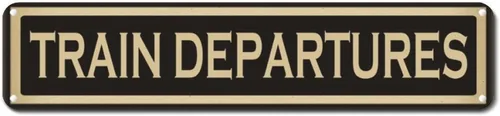 Vista 64 de Letrero de metal para coleccionista de trenes, arte de pared de metal solo para estacionamiento, decoración del hogar, tren, conductor, ferrocarril