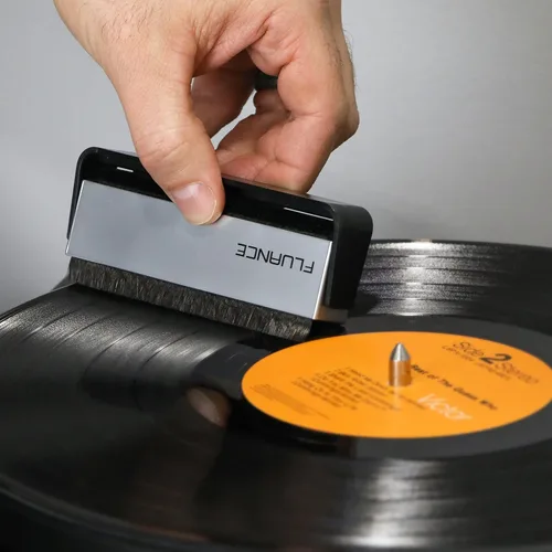 Vista 5 de Fluance RT82 - Tocadiscos de vinilo de alta fidelidad de referencia con cartucho Ortofon OM 10, motor de control de velocidad, peso de récord, lápiz