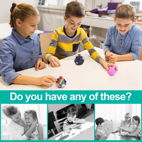 Vista 8 de UOOEFUN Mini Cubo de Juguetes Fidget, Cubo de Juguetes de 12 Lados para Aliviar el Estrés, Ansiedad, Depresión, Autismo para Niños y Adultos, Mejora