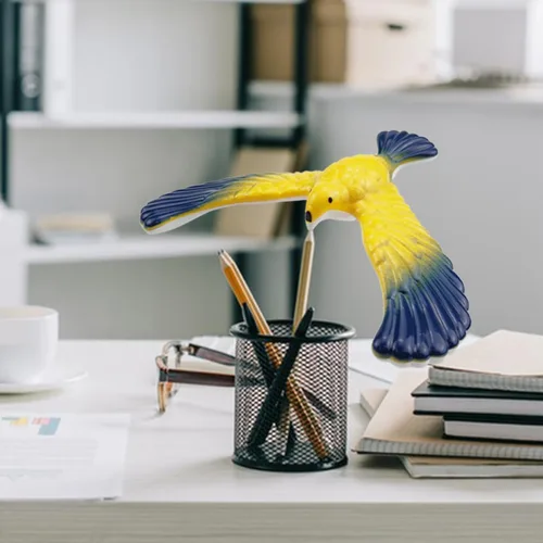 Vista 8 de 4 piezas de equilibrio de pájaro gravedad con pirámide combinación física juguete ciencia física adultos escritorio de oficina para amantes