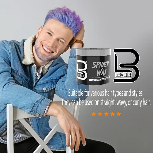 Vista 5 de L3 Cera de araña de nivel 3 - Larga duración y fuerte fijación mejora el volumen y la textura de tu cabello