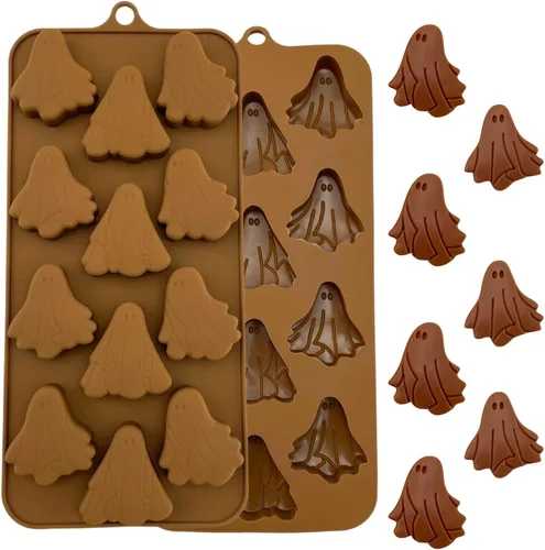 Vista 7 de 1 molde de silicona para chocolate con forma de hojas de arce, bellotas y calabazas en 3D para otoño, día de Acción de Gracias, tema de cosecha
