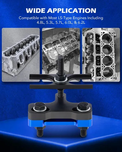 Vista 6 de Orion Motor Tech - Herramienta de compresor de resorte de válvula LS, herramienta de extracción de resorte de válvula compatible con motores LS1 LS2