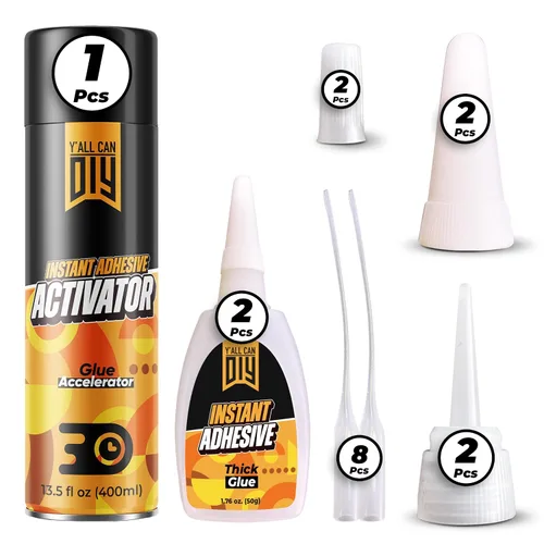 Vista 12 de 1.76 oz superpegamento fino a base de cianoacrilato para carpintería, maquetas de autos, maquetas de aviones y proyectos de madera, secado rápido