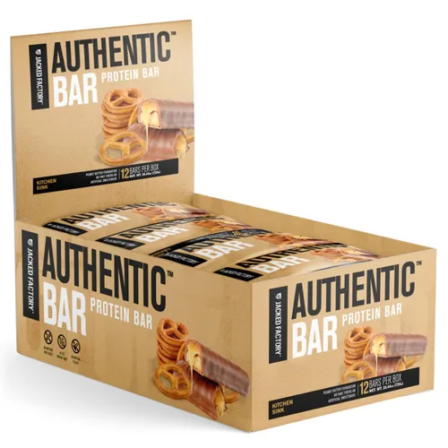 Vista 12 de Jacked Factory Authentic Bar - Barras de proteína de caramelo de mantequilla de maní, sabrosas barras energéticas de reemplazo de comidas
