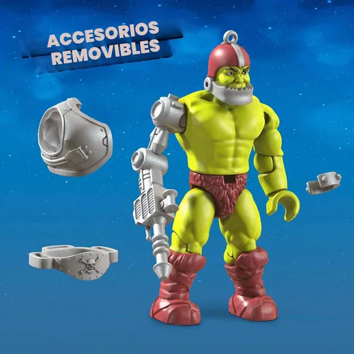 Vista 6 de MEGA Masters of the Universe Trap Jaw Laser Cannon Skeletor Skull Construction Set, juguetes de construcción para niños